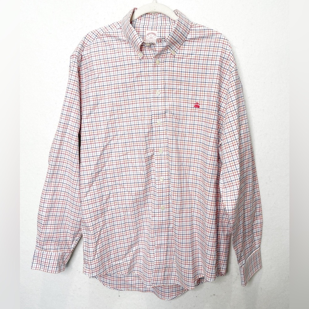 Brooks Brothers Original Polo‎ Non-Iron Supima Cotton Button Front Golden Fleece